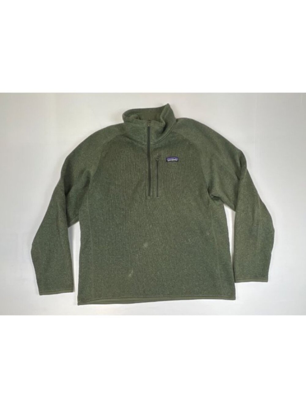 Patagonia Better Sweater 1/4 Zip Pullover Men's Large Olive Green